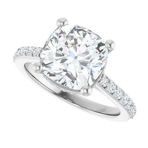 Hidden Halo-Style Engagement Ring Image 5 Austin's Fine Diamonds & Jewelry Lyndhurst, NJ