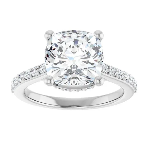 Hidden Halo-Style Engagement Ring Image 3 Vulcan's Forge LLC KANSAS CITY, MO
