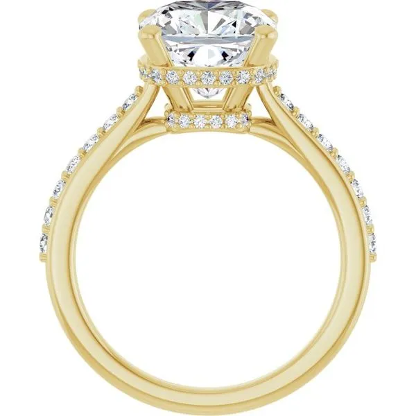 Hidden Halo-Style Engagement Ring Image 2 Michael Szwed Jewelers Longmeadow, MA