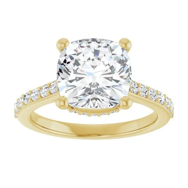 Hidden Halo-Style Engagement Ring Image 3 The Ring Austin Round Rock, TX