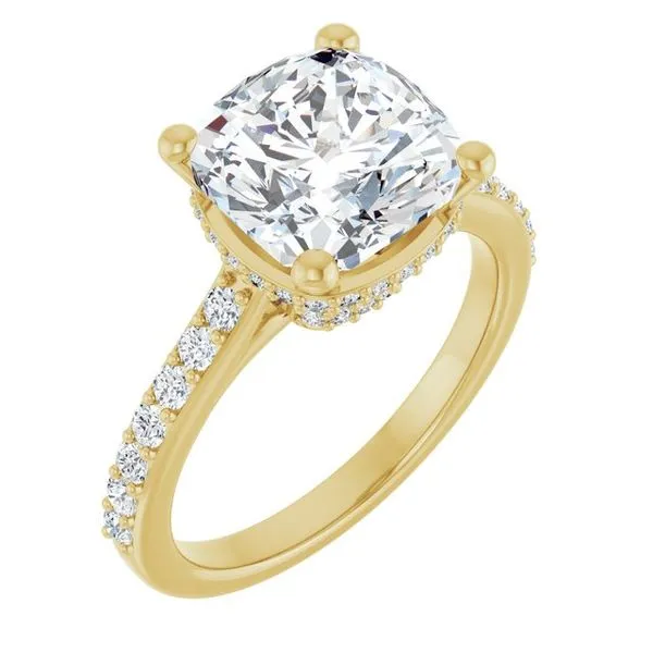 Hidden Halo-Style Engagement Ring Don's Jewelry & Design Washington, IA