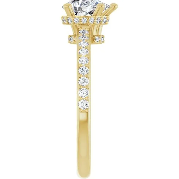 Hidden Halo-Style Engagement Ring Image 4 Vulcan's Forge LLC KANSAS CITY, MO