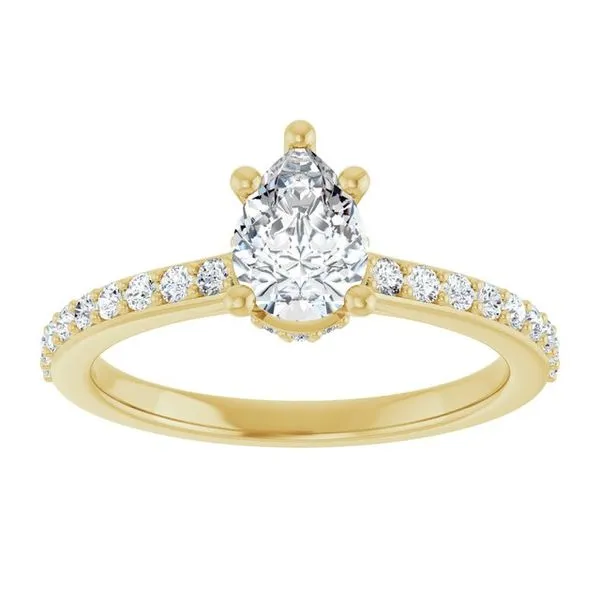 Hidden Halo-Style Engagement Ring Image 3 Ocean View Jewelers Millville, DE