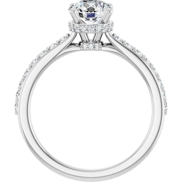 Hidden Halo-Style Engagement Ring Image 2 Clater Jewelers Louisville, KY