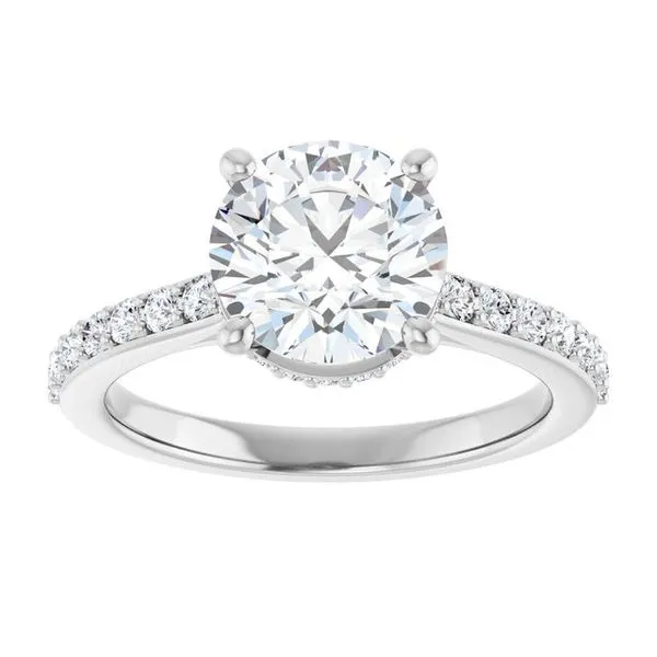 Hidden Halo-Style Engagement Ring Image 3 J. Thomas Jewelers Rochester Hills, MI