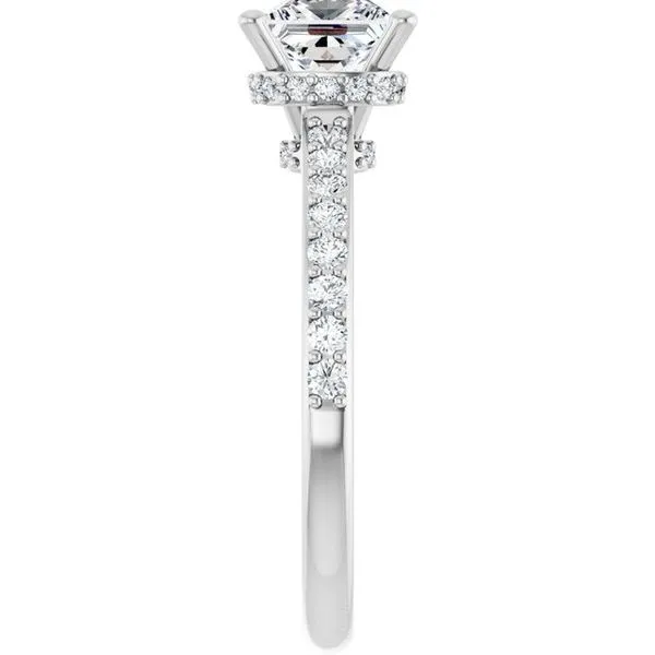 Hidden Halo-Style Engagement Ring Image 4 J. Thomas Jewelers Rochester Hills, MI