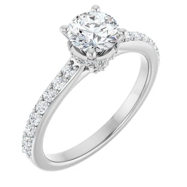 Hidden Halo-Style Engagement Ring Arezzo Jewelers Elmwood Park, IL