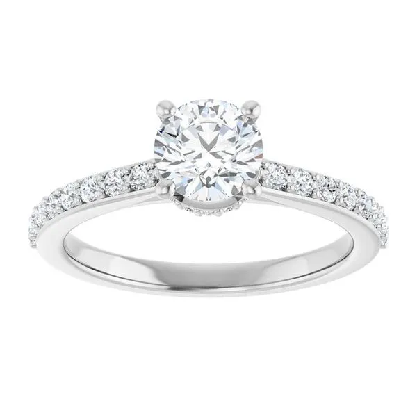 Hidden Halo-Style Engagement Ring Image 3 J. Thomas Jewelers Rochester Hills, MI