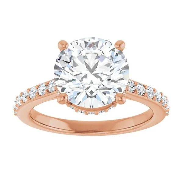 Hidden Halo-Style Engagement Ring Image 3 The Ring Austin Round Rock, TX