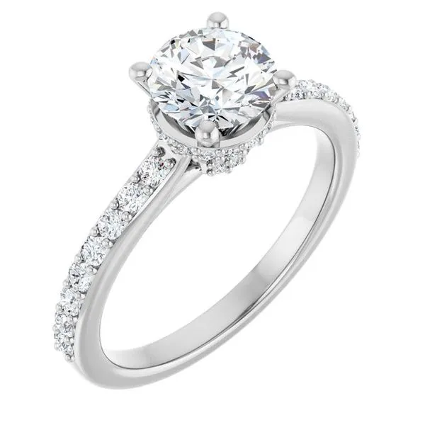 Hidden Halo-Style Engagement Ring Raleigh Diamond Fine Jewelry Raleigh, NC