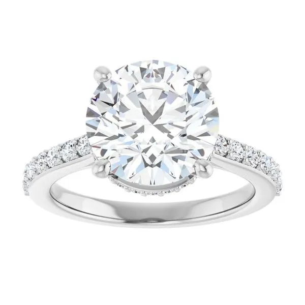 Hidden Halo-Style Engagement Ring Image 3 Austin's Fine Diamonds & Jewelry Lyndhurst, NJ