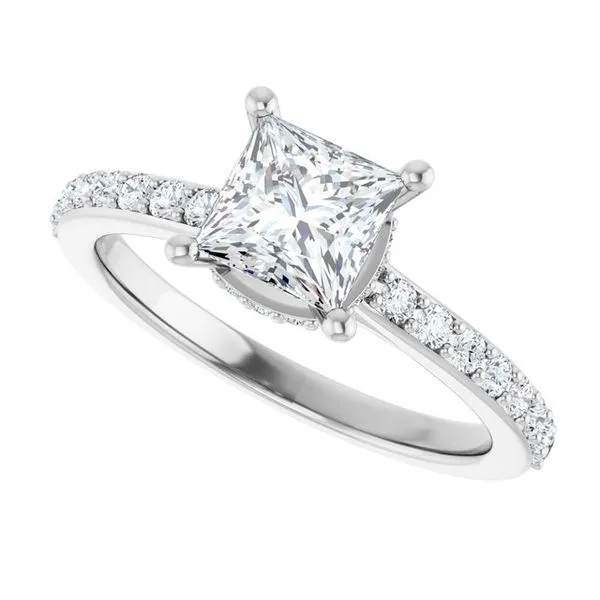 Hidden Halo-Style Engagement Ring Image 5 Vulcan's Forge LLC KANSAS CITY, MO