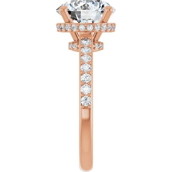 Hidden Halo-Style Engagement Ring Image 4 Don's Jewelry & Design Washington, IA