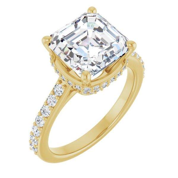 Hidden Halo-Style Engagement Ring