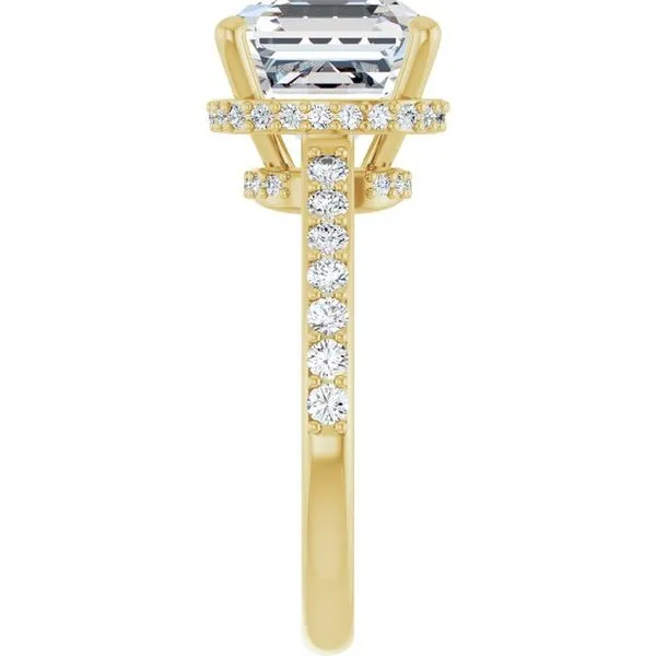 Hidden Halo-Style Engagement Ring Image 4 Don's Jewelry & Design Washington, IA