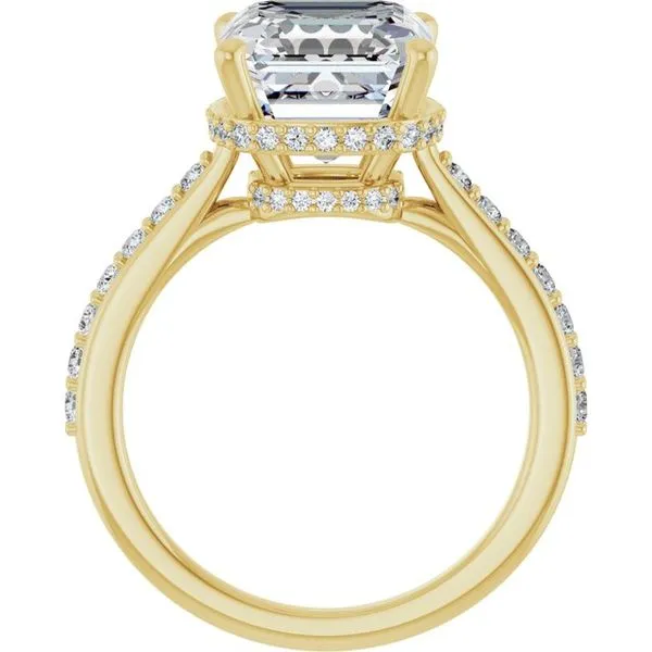 Hidden Halo-Style Engagement Ring Image 2 Raleigh Diamond Fine Jewelry Raleigh, NC