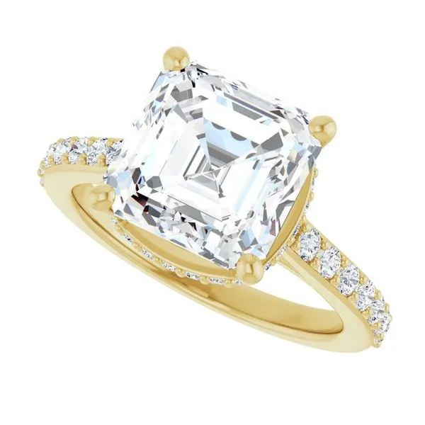 Hidden Halo-Style Engagement Ring Image 5 The Ring Austin Round Rock, TX