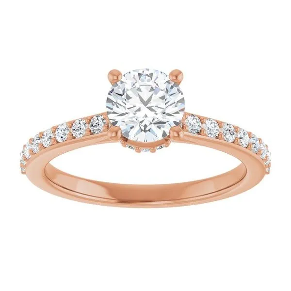 Hidden Halo-Style Engagement Ring Image 3 Clater Jewelers Louisville, KY
