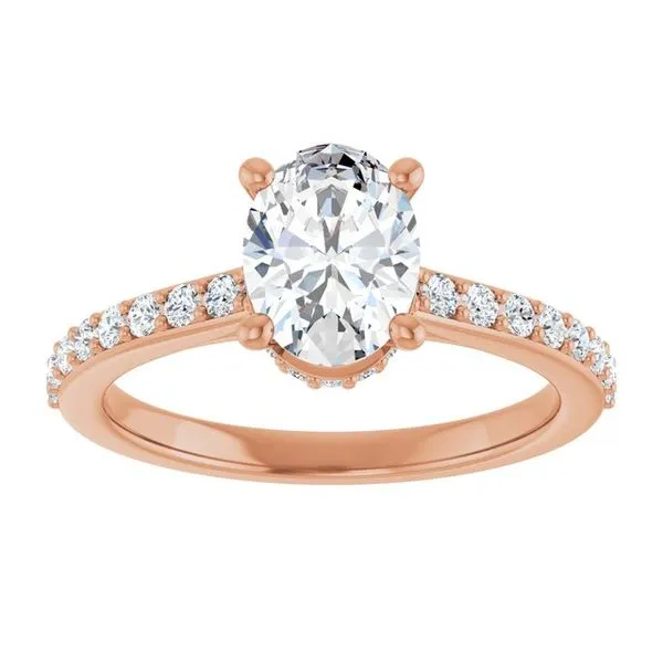Hidden Halo-Style Engagement Ring Image 3 Ocean View Jewelers Millville, DE