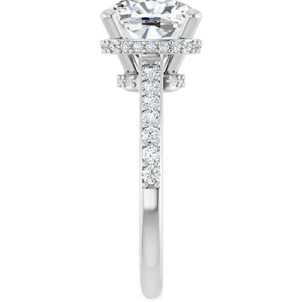 Hidden Halo-Style Engagement Ring Image 4 Don's Jewelry & Design Washington, IA