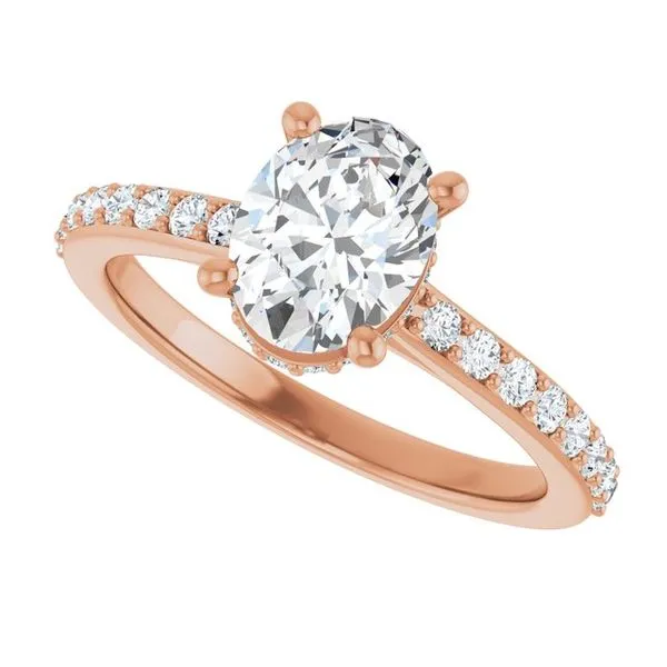 Hidden Halo-Style Engagement Ring Image 5 Don's Jewelry & Design Washington, IA