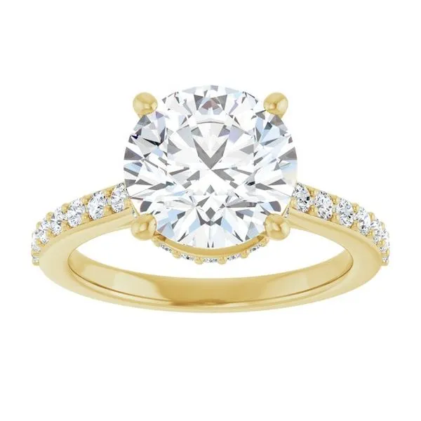 Hidden Halo-Style Engagement Ring Image 3 JF Jones Jewelers Rochester, NY