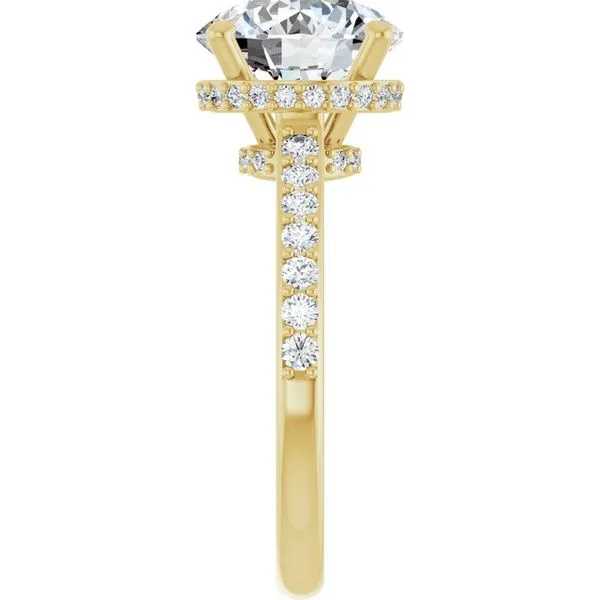 Hidden Halo-Style Engagement Ring Image 4 Clater Jewelers Louisville, KY