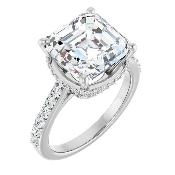 Hidden Halo-Style Engagement Ring Arezzo Jewelers Elmwood Park, IL