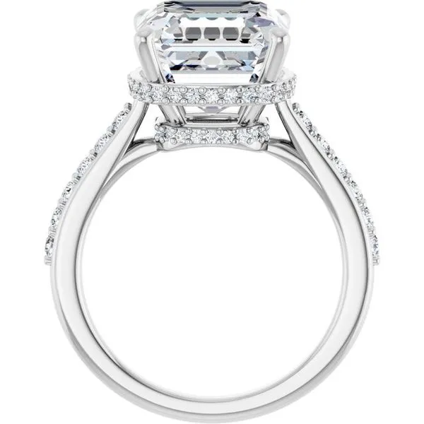 Hidden Halo-Style Engagement Ring Image 2 Don's Jewelry & Design Washington, IA
