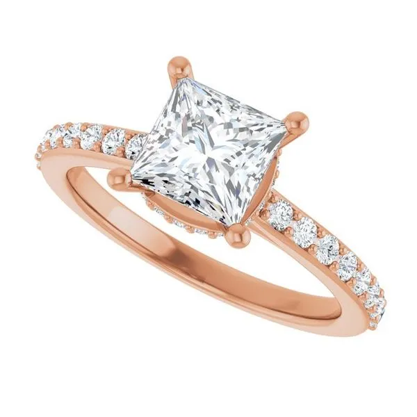 Hidden Halo-Style Engagement Ring Image 5 Clater Jewelers Louisville, KY