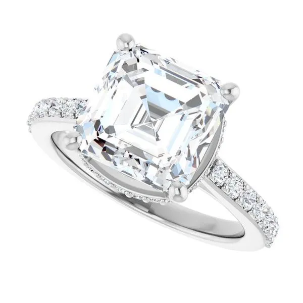 Hidden Halo-Style Engagement Ring Image 5 The Ring Austin Round Rock, TX