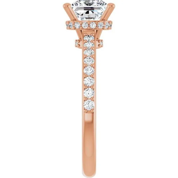 Hidden Halo-Style Engagement Ring Image 4 The Jewelry Source El Segundo, CA