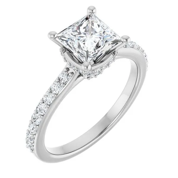 Hidden Halo-Style Engagement Ring Arezzo Jewelers Elmwood Park, IL