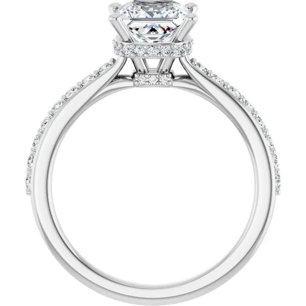 Hidden Halo-Style Engagement Ring Image 2 Austin's Fine Diamonds & Jewelry Lyndhurst, NJ