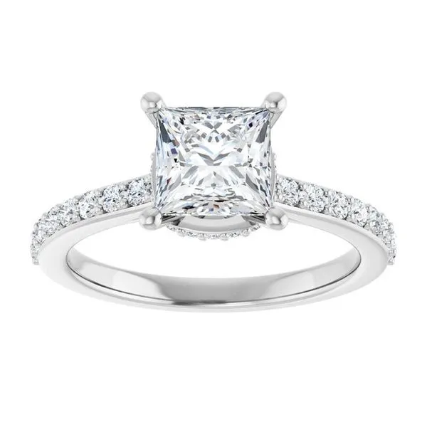 Hidden Halo-Style Engagement Ring Image 3 J. Thomas Jewelers Rochester Hills, MI