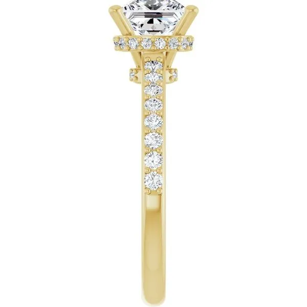 Hidden Halo-Style Engagement Ring Image 4 Don's Jewelry & Design Washington, IA