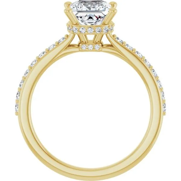Hidden Halo-Style Engagement Ring Image 2 J. West Jewelers Round Rock, TX