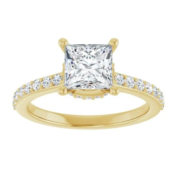 Hidden Halo-Style Engagement Ring Image 3 J. Thomas Jewelers Rochester Hills, MI