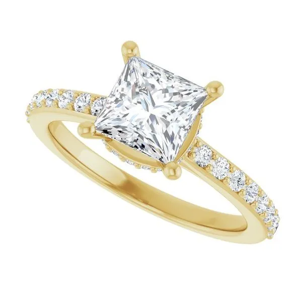 Hidden Halo-Style Engagement Ring Image 5 Arezzo Jewelers Elmwood Park, IL