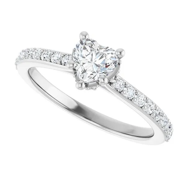 Hidden Halo-Style Engagement Ring Image 5 The Ring Austin Round Rock, TX