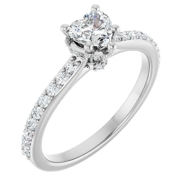 Hidden Halo-Style Engagement Ring Don's Jewelry & Design Washington, IA