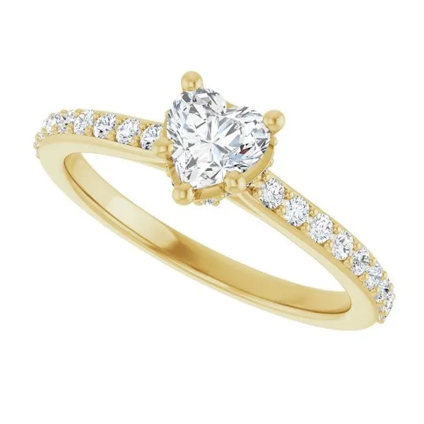 Hidden Halo-Style Engagement Ring Image 5 J. West Jewelers Round Rock, TX