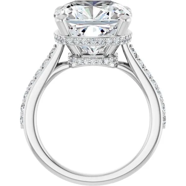 Hidden Halo-Style Engagement Ring Image 2 Raleigh Diamond Fine Jewelry Raleigh, NC