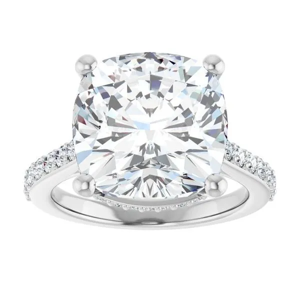 Hidden Halo-Style Engagement Ring Image 3 J. West Jewelers Round Rock, TX