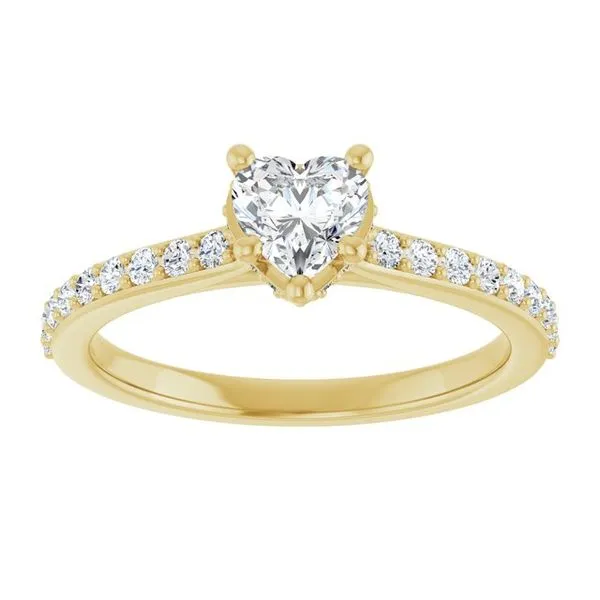 Hidden Halo-Style Engagement Ring Image 3 The Ring Austin Round Rock, TX