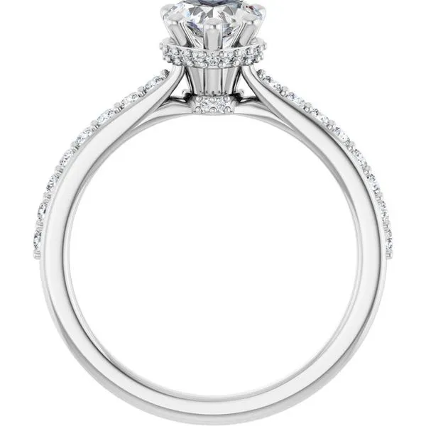 Hidden Halo-Style Engagement Ring Image 2 Austin's Fine Diamonds & Jewelry Lyndhurst, NJ