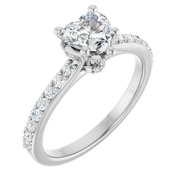 Hidden Halo-Style Engagement Ring Ocean View Jewelers Millville, DE