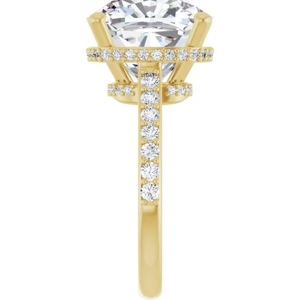 Hidden Halo-Style Engagement Ring Image 4 Don's Jewelry & Design Washington, IA