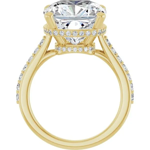 Hidden Halo-Style Engagement Ring Image 2 J. West Jewelers Round Rock, TX