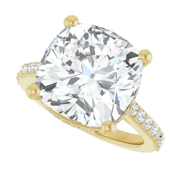 Hidden Halo-Style Engagement Ring Image 5 Michael Szwed Jewelers Longmeadow, MA